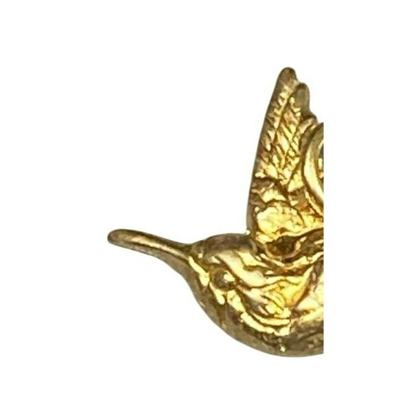 Gold-Toned Hummingbird Charm Pendant - Picture 2 of 3